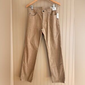 GAP *new* Men’s Straight Leg Thin Whale Beige Cord Pants Size 30 / 30